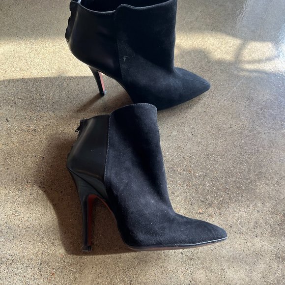 Black Leather Zara Ankle Boots - Picture 4 of 6